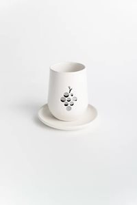 כוס קידוש קרמיקה מפוארת עבודת יד
